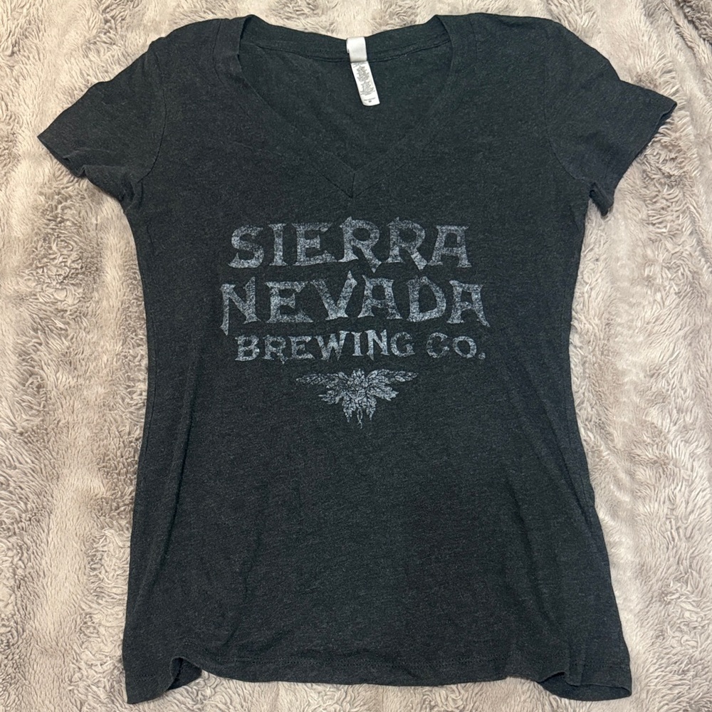 Sierra Nevada Brewing Co. Women's Black V-Neck Graphic Tee